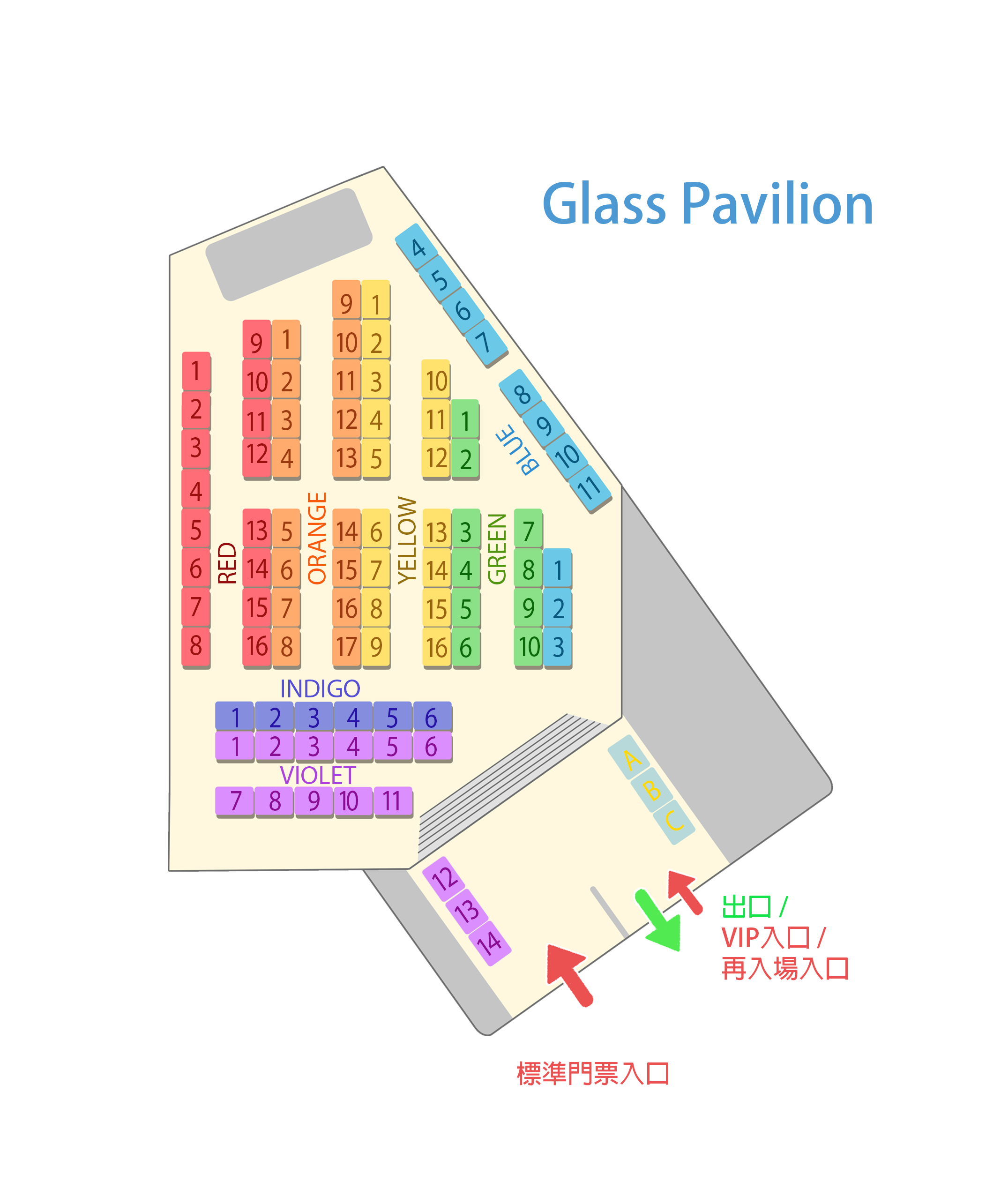 3RD FLOOR Glass Pavilion場地圖